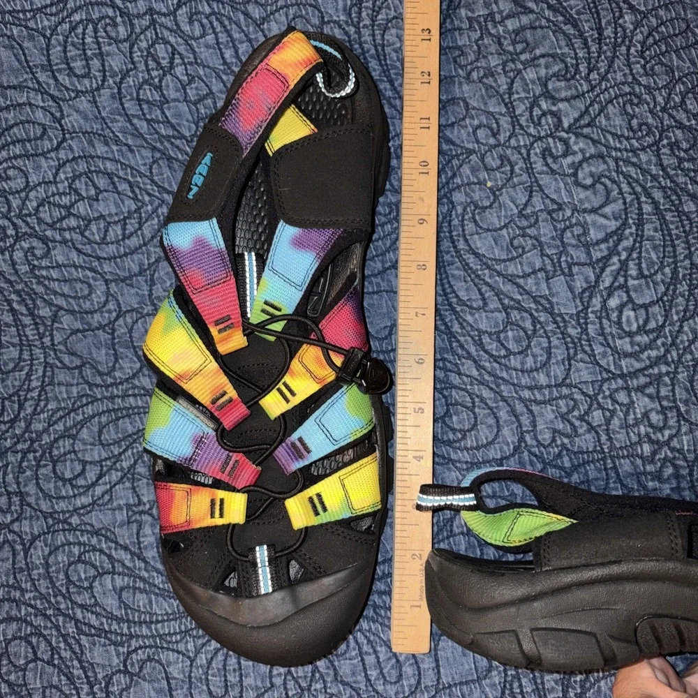 Keen Newport Retro Sandal Men's 14 Multi Tie Dye Hiking Outdoor Trail Water Shoe